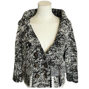 BYRON LARS beauty mark Alpaca Wool Blend Jacket Blazer Coat size 6 Business Work